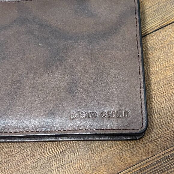 VTG Pierre Cardin Boutique Men Leather Hipfold Wallet Deadstock Gift Box NEW - Picture 5 of 13